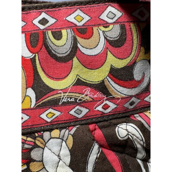 Vera Bradley Puccini Brown Floral (retired) Shoulder Bucket Bag - Picture 3 of 7